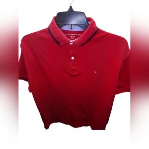 NWOT Tommy Hilfiger Men's Red Polo Shirt